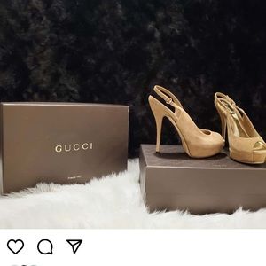 Brand new Gucci open toe heels